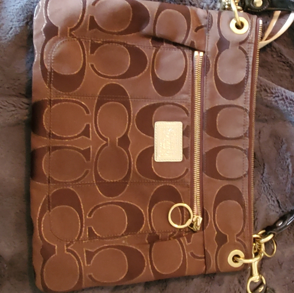 COACH BROWN CROSSBODY